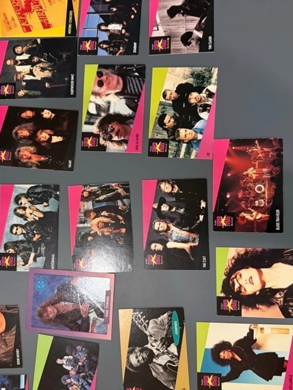Pro Set Super Stars Music Trading Cards Lot